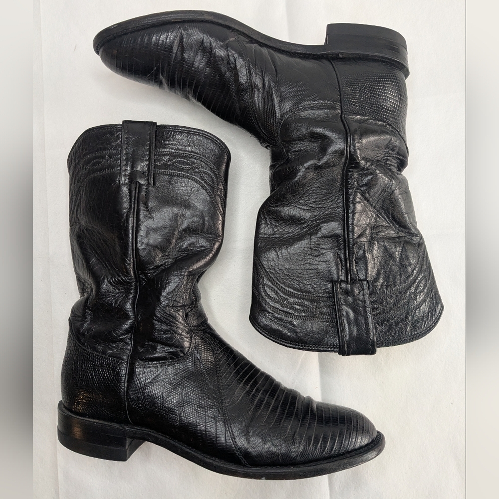 JUSTIN Teju Lizard Cowboy Boots